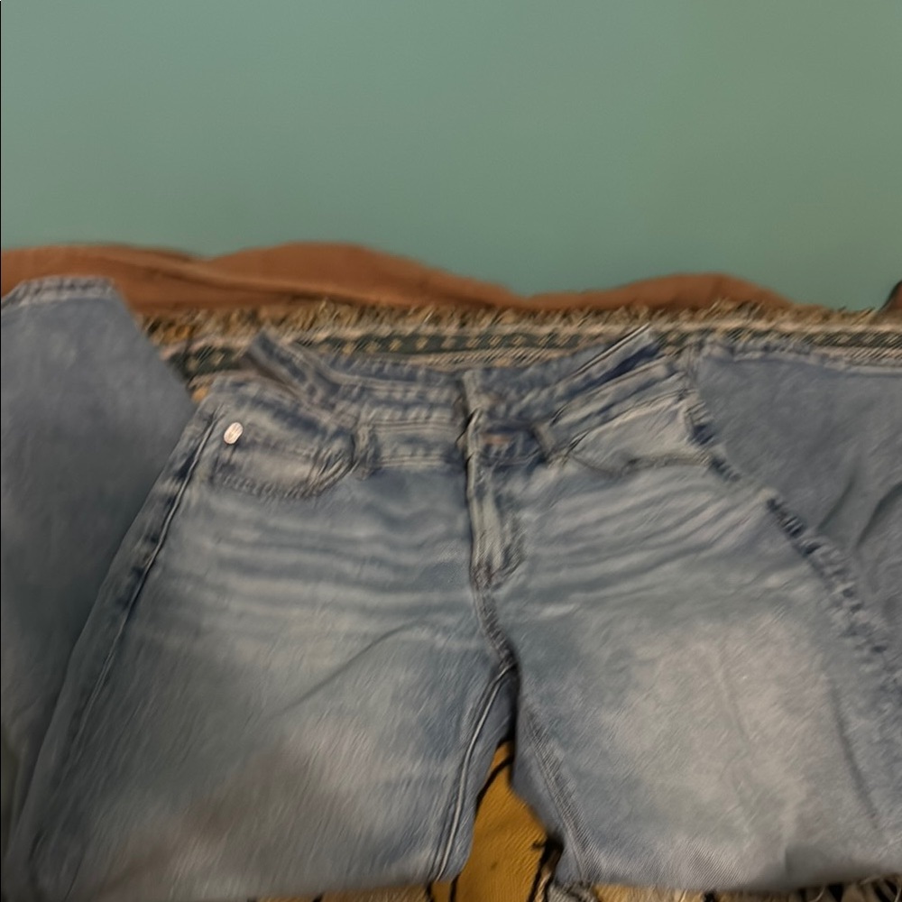 American Eagle Outfitters Blue Straight Leg Jeans